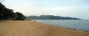 Lac Kivu in Gisenyi - links das Kivu Sun Serena Hotel