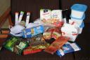 Inhalt des Carepakets aus Muenchen