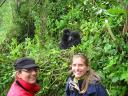Victoria, Nicole und zwei Gorillas