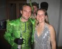 Olivier als Regenwald und ich als Vanna White oder auch Paris Hilton
