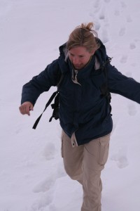 Nicole im Schnee