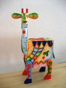 meine Ich-spar-für-Ruanda-Giraffe