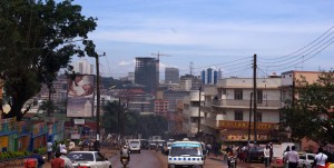 Kampala Uganda Namirembe Road nach Osten