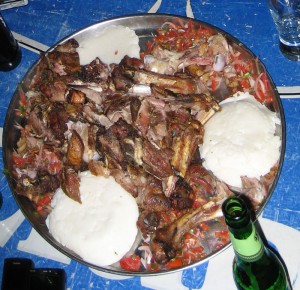 Goat barbecue birthday Bernadette
