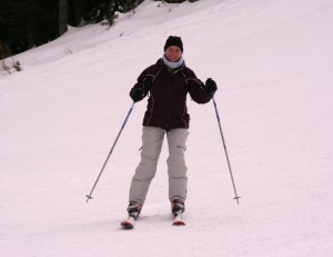 Skifahren oberhalb von Götzens