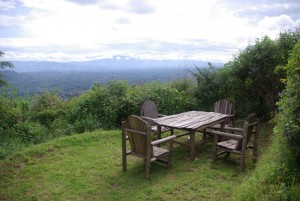 hübsches Plätzchen bei der Virunga Lodge