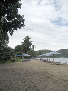 der Strand vom Lake Kivu Serena in Gisenyi