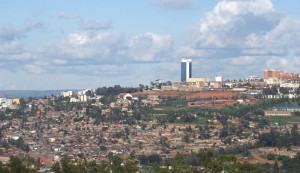 Kigali im schönen Nachmittagslicht