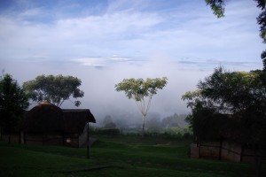 bezaubernde Morgenstimmung am Lake Bunyonyi