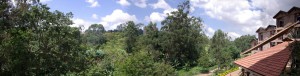 unsere Aussicht im Metropole Hotel Kampala