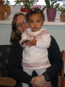 Patricia mit Tante Katrin