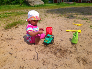 Haganäs am Badestrand