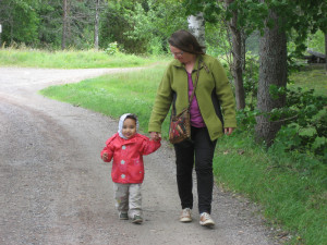 Patricia mit Tante Moni